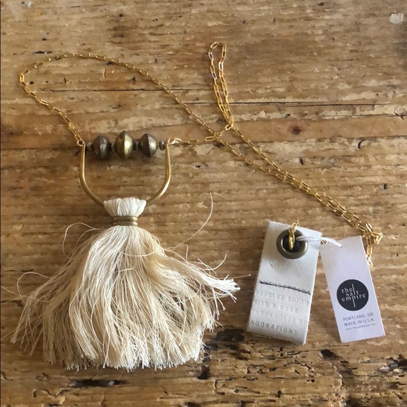 Anthropologie Salt Empire Tassel chain necklace - Picture 4 of 5